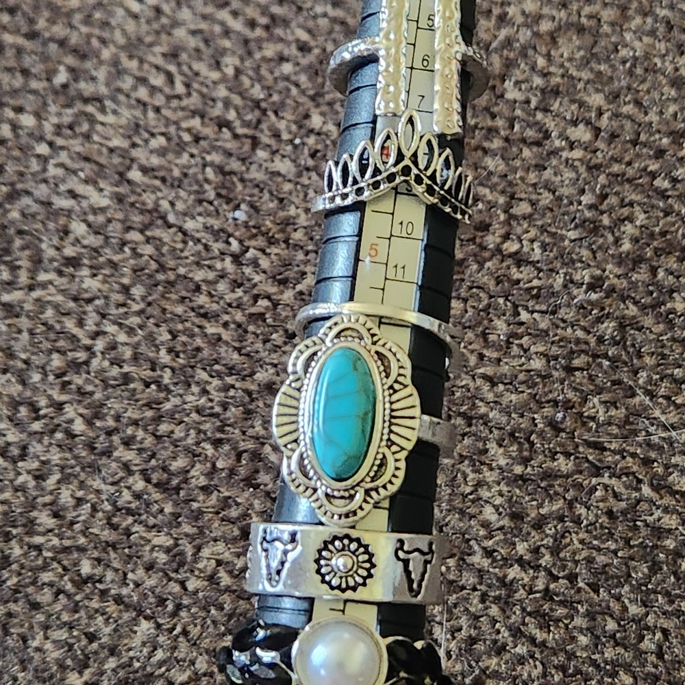 Boho Ring Set Assorted Sizes And Designs New - Picture 7 of 7